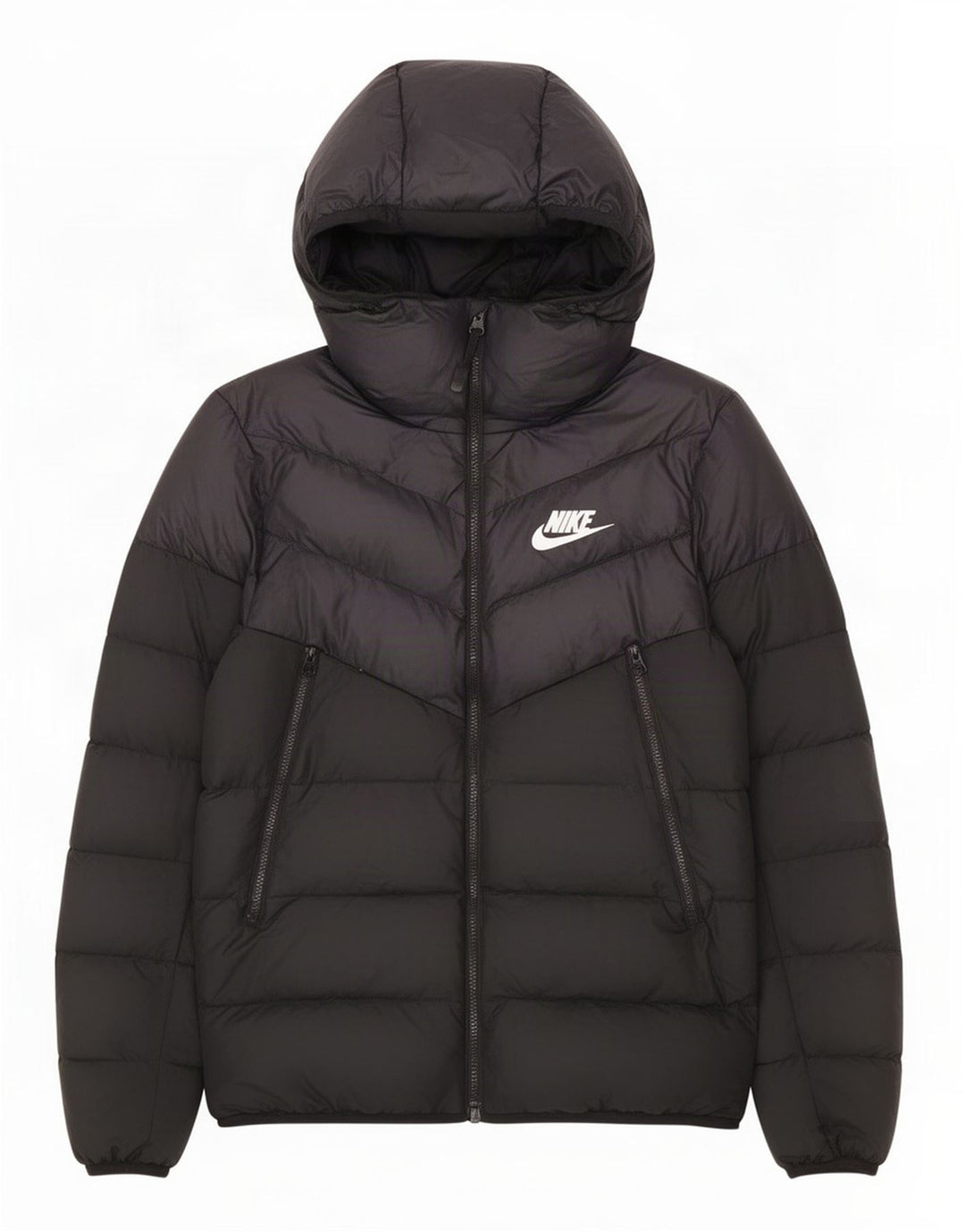 Nike Polstret hættejakke til mænd UK 36 Lille sort polyester