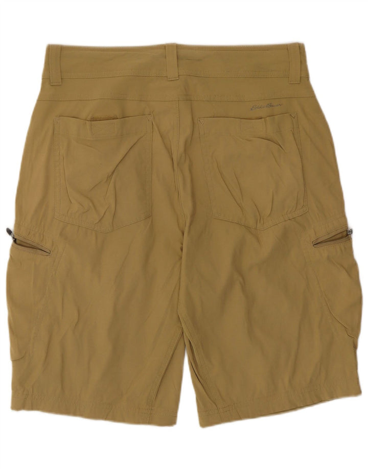 Eddie Bauer Herre Cargo Shorts W32 Large Khaki Nylon