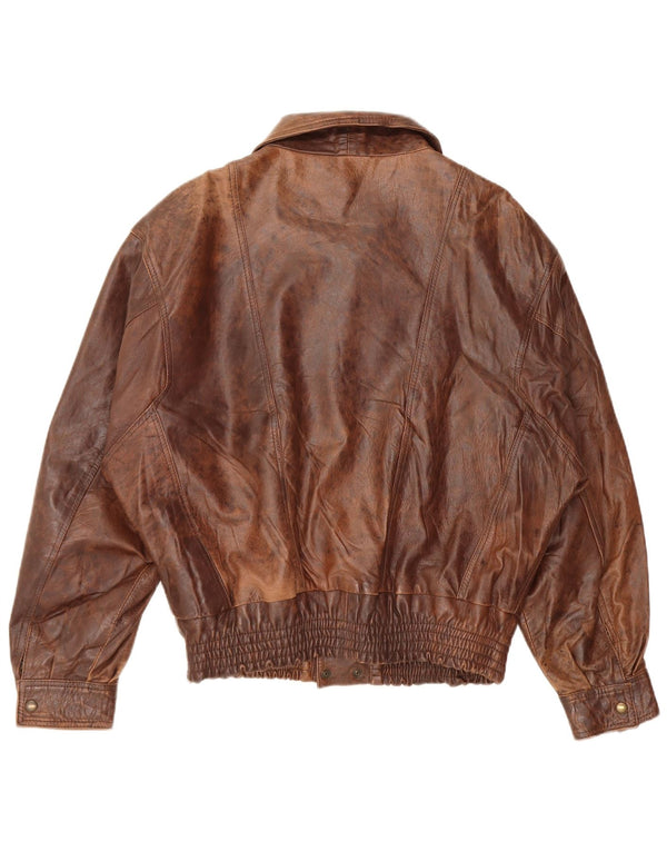 Alta Moda Herre Læder Biker Jacket IT 48 Medium Brun