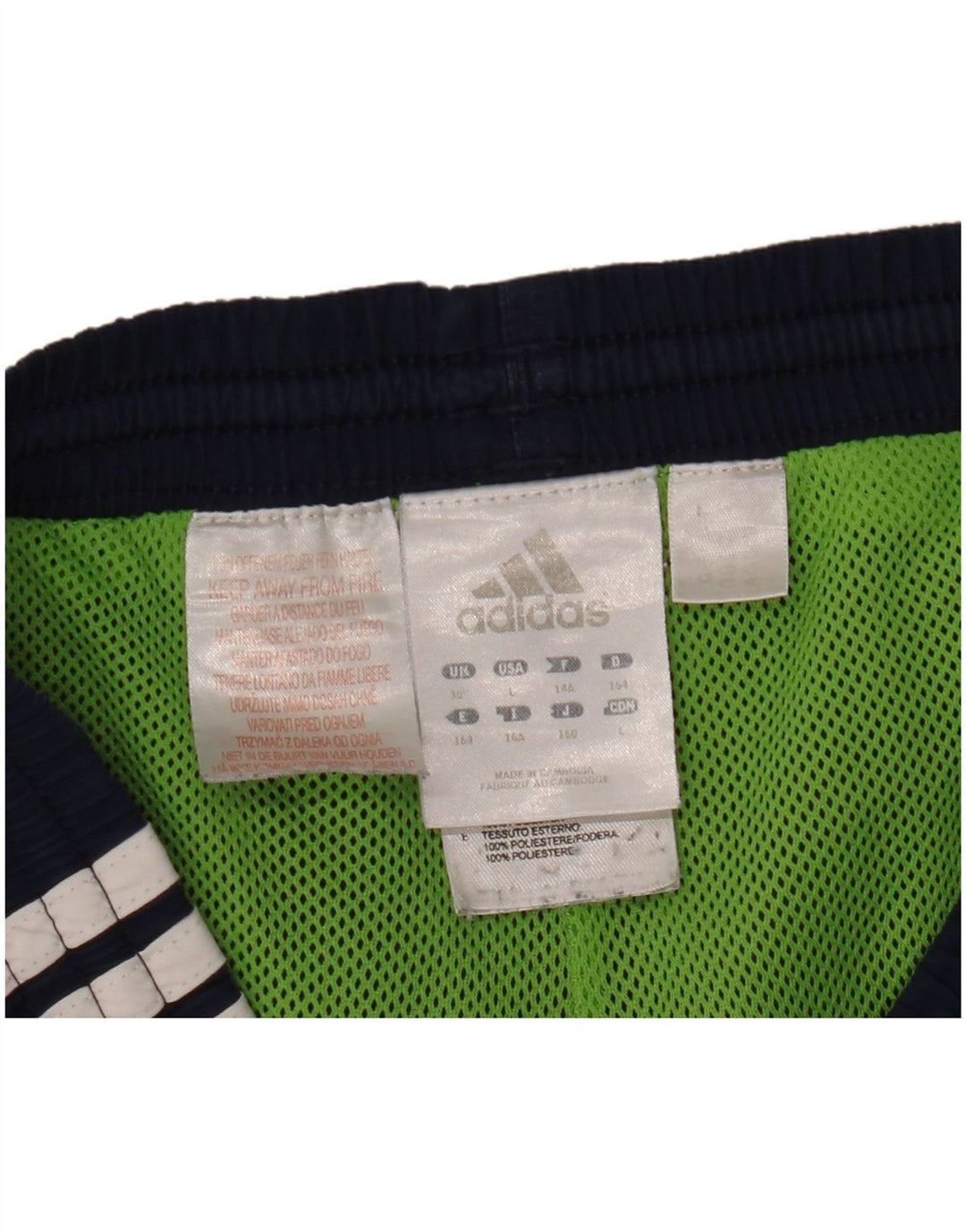 Adidas Herre Predator Sport Shorts Medium Navy Blue Colourblock Polyester