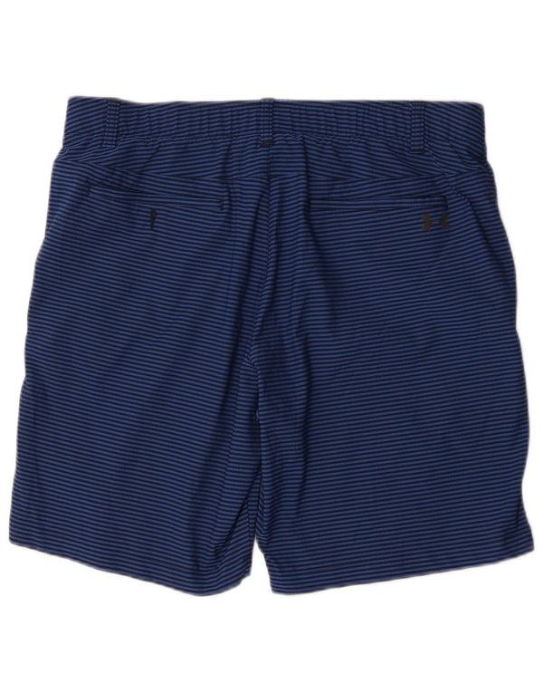 Under Armour Herre Heat Gear Chino Shorts W38 XL Blå nålestribe