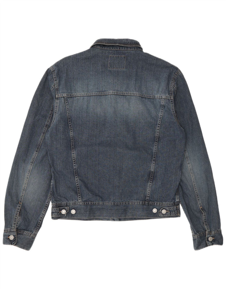Sisley Herre denimjakke UK 40 Large Blue Cotton