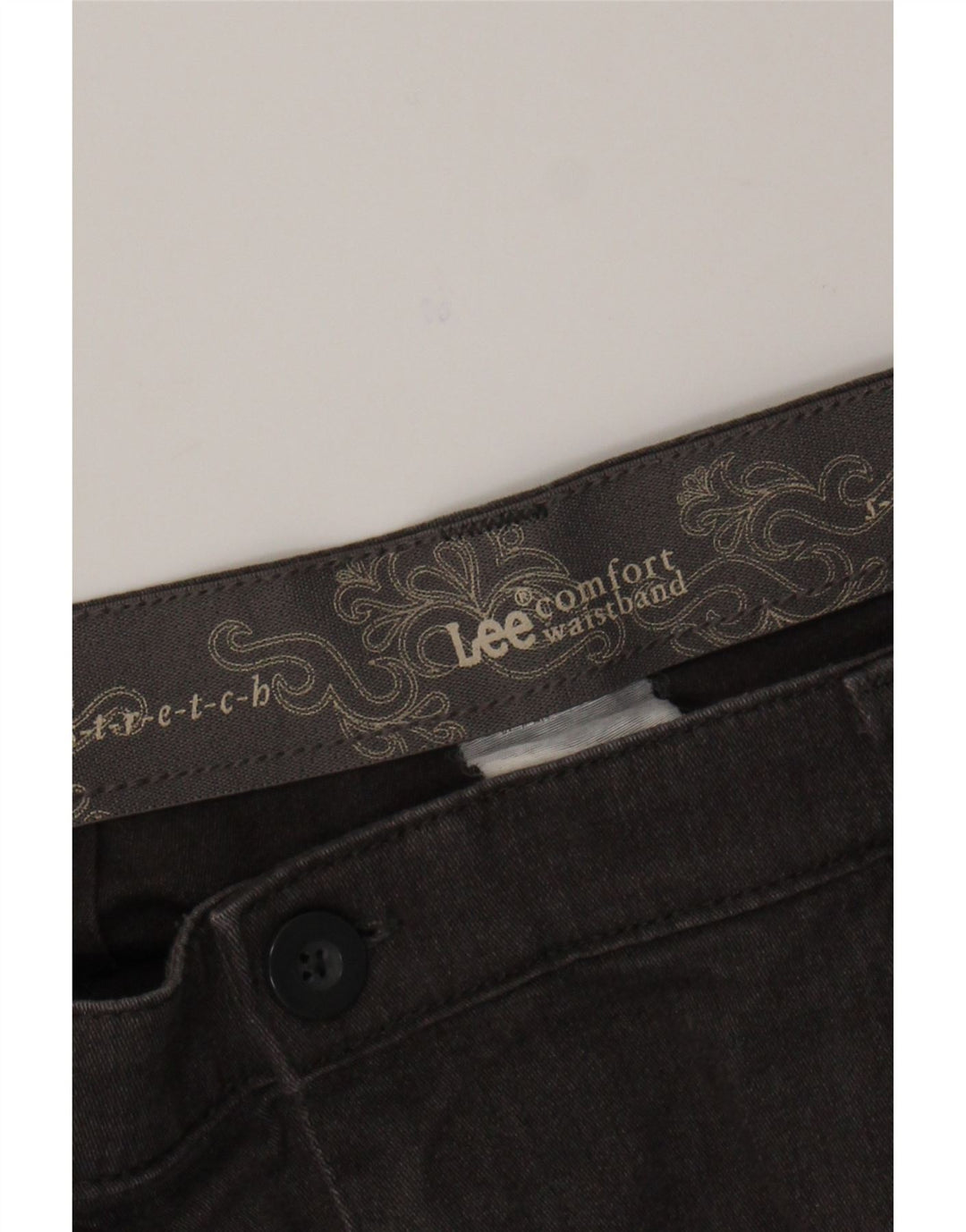 LEE Womens Straight Casual Trousers W36 L29 Grey Vintage Lee and Second-Hand Lee from Messina Hembry 