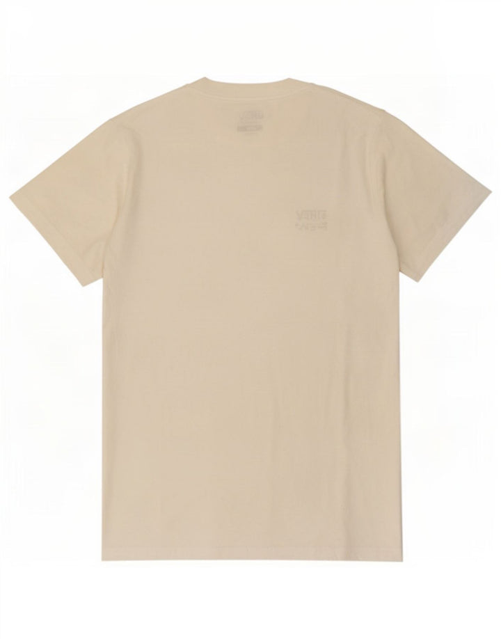 Vans Herre Classic Fit T-Shirt Top Lille Hvid Bomuld