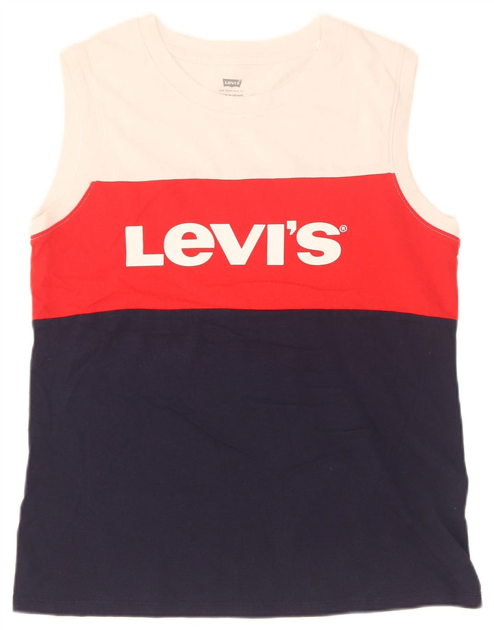 Levi's Herre grafisk vest Top Lille flerfarvet Colourblock Bomuld