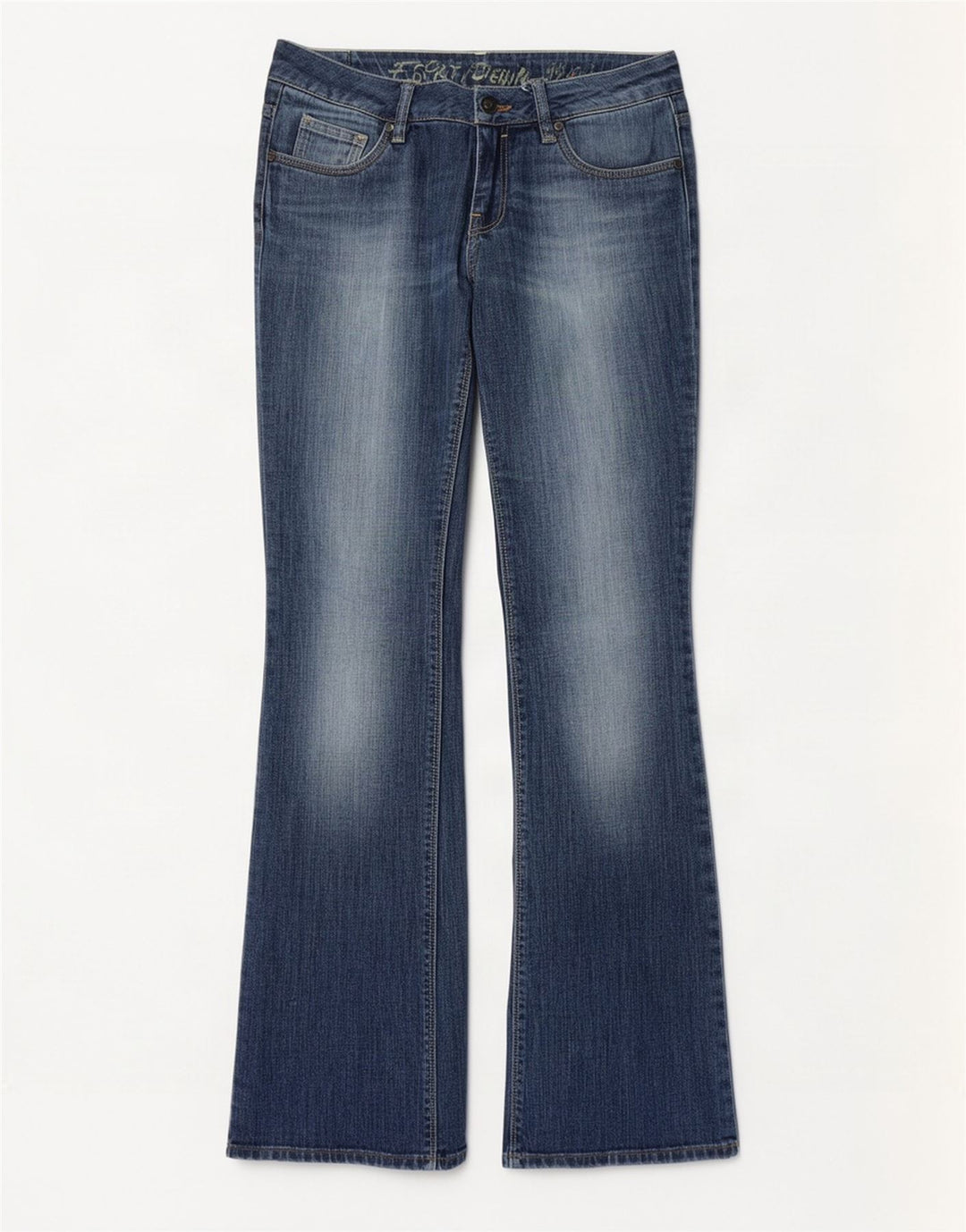 Esprit Dame Bootcut Jeans UK 12 Medium W32 L34 Blå