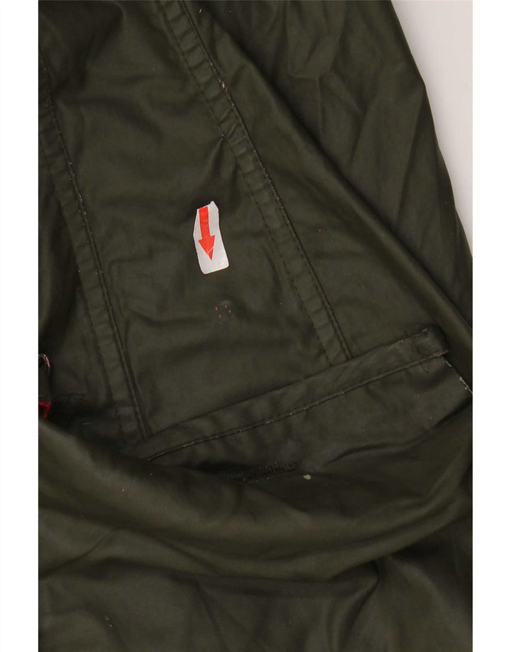 Barbour Womens vokset bomuldsjakke UK 10 Small Khaki