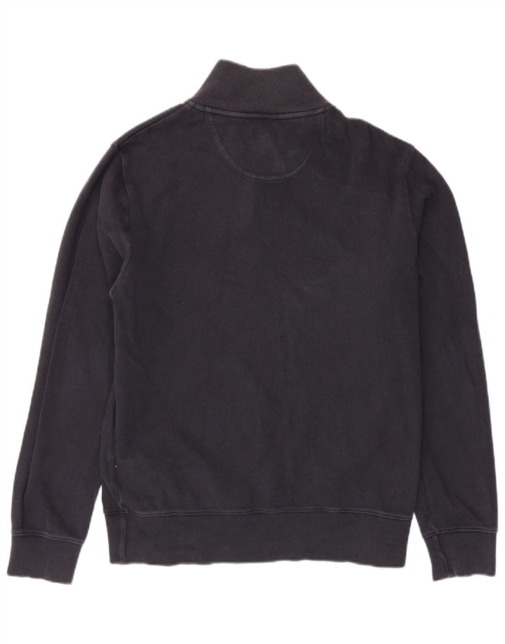 Gant Sweatshirt med lynlås til mænd, medium marineblå bomuld