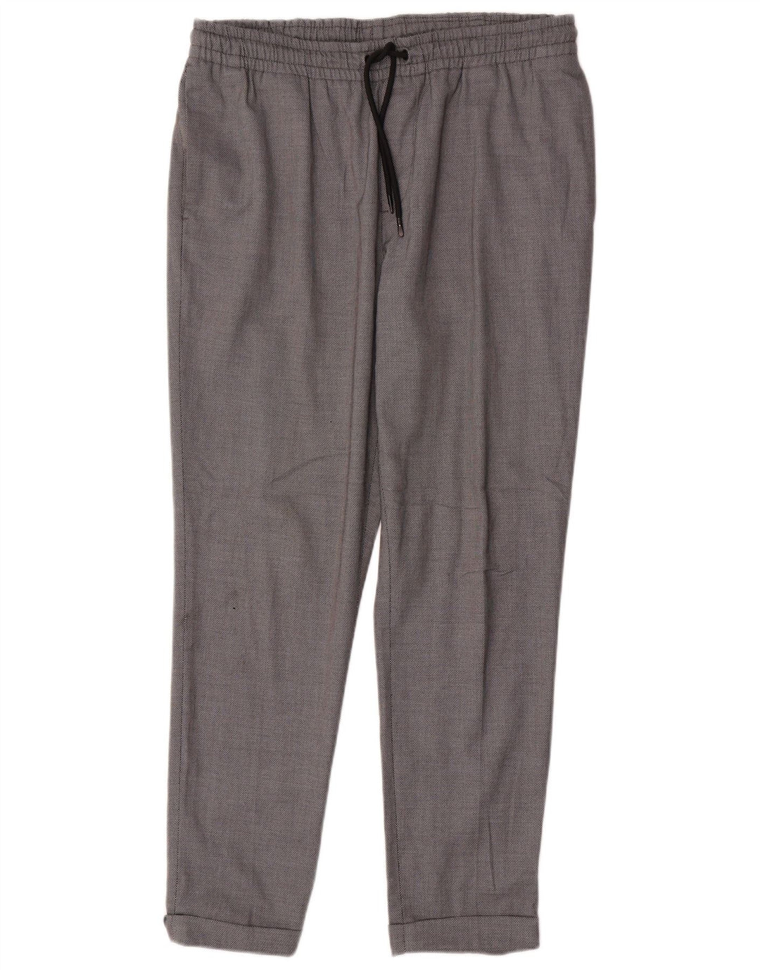 Zara Dame Slim Chino Bukser Large W32 L28 Grå Polyester