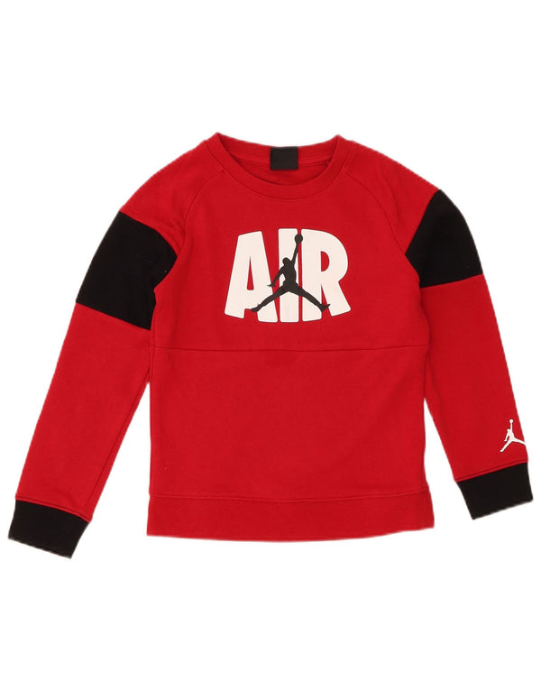 Jordan Boys Grafisk Sweatshirt Jumper 6-7 år Stor rød farveblok