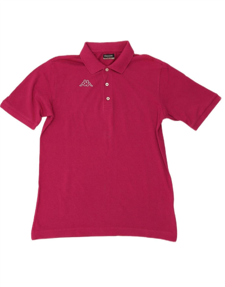 KAPPA Mens Polo Shirt Large Pink Cotton