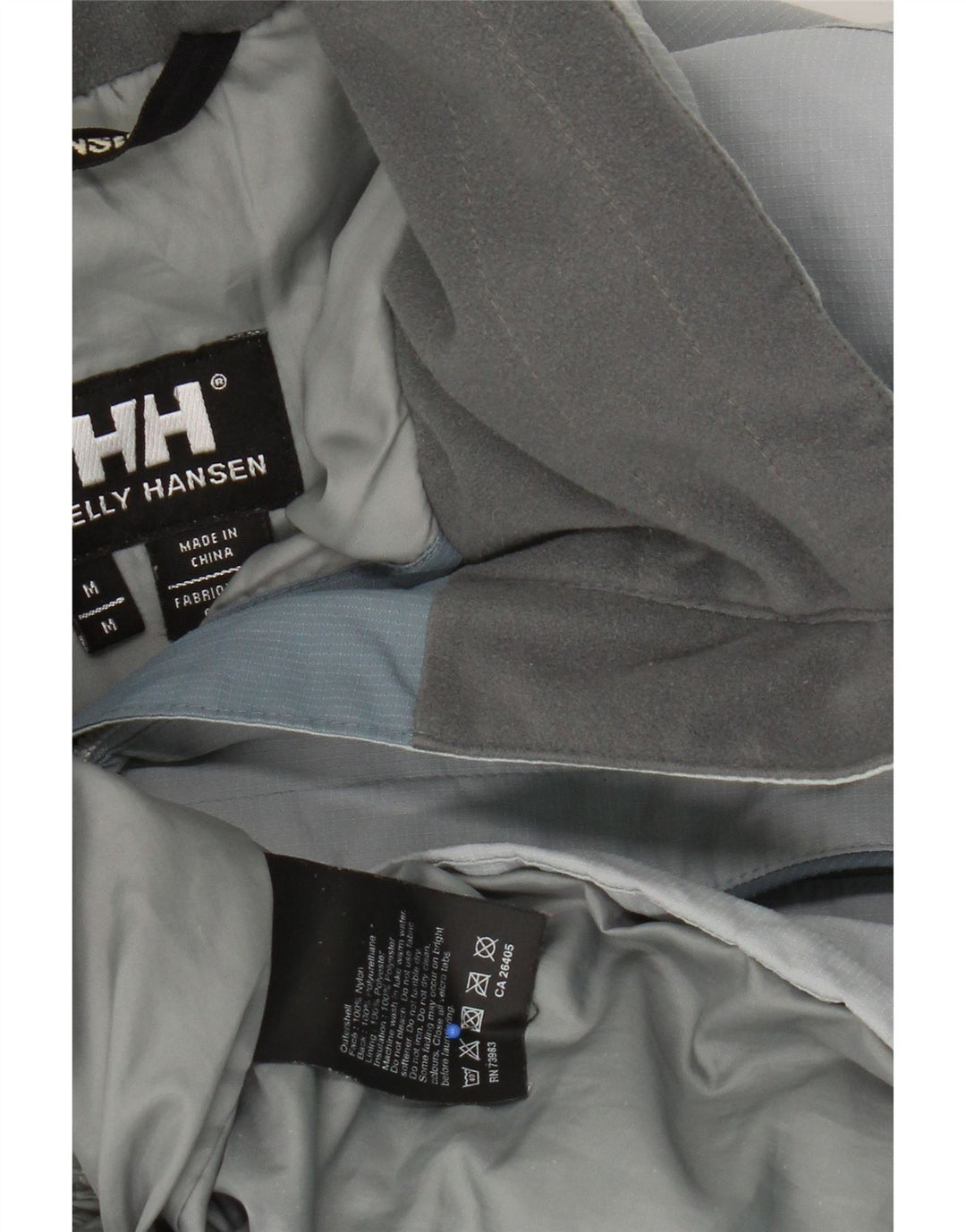 HELLY HANSEN Dame Hættevindjakke UK 14 Medium Blue Nylon