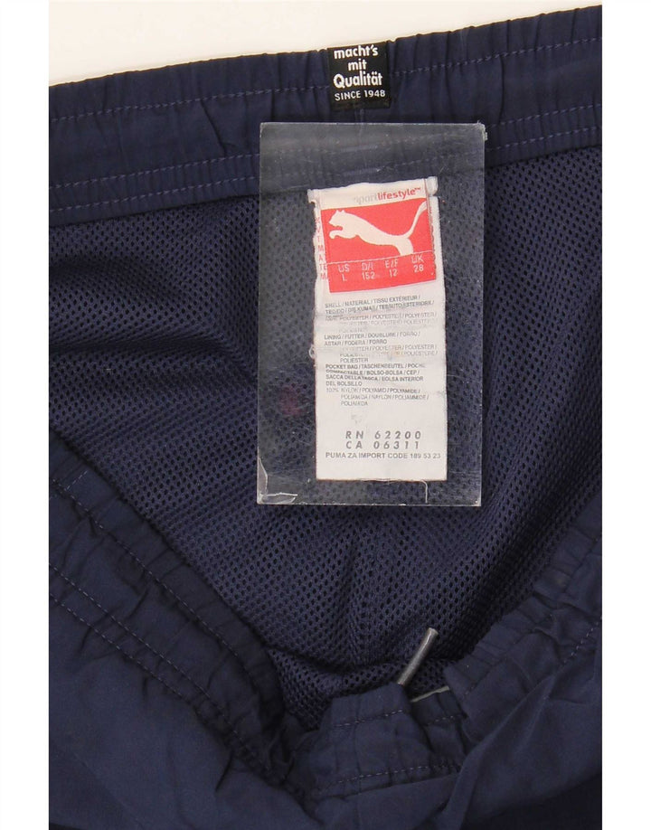 Puma drenge grafiske sportsshorts 13-14 år marineblå polyester