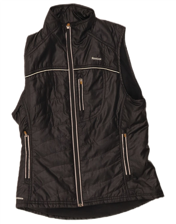 Reebok Womens Polstret Gilet UK 14 Medium Black