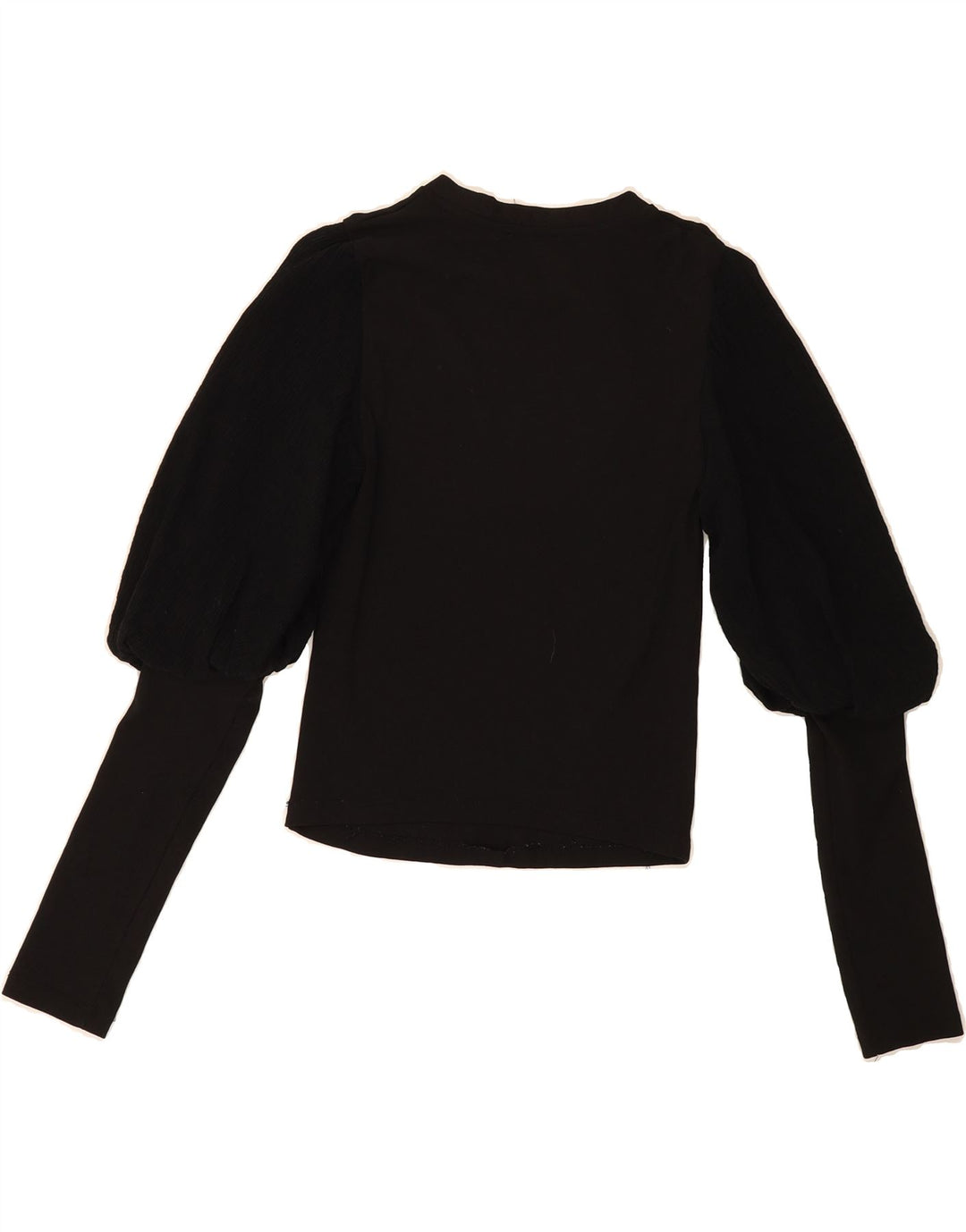 ZARA Womens Crew Neck Jumper Sweater UK 10 Small Black Viscose Vintage Zara and Second-Hand Zara from Messina Hembry 