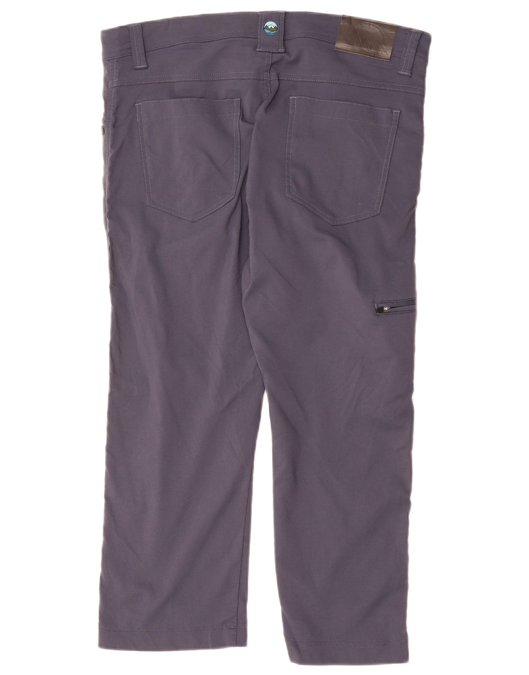 Wrangler Herre Cargo Straight Cropped Trousers W34 L24 Navy Blue Nylon