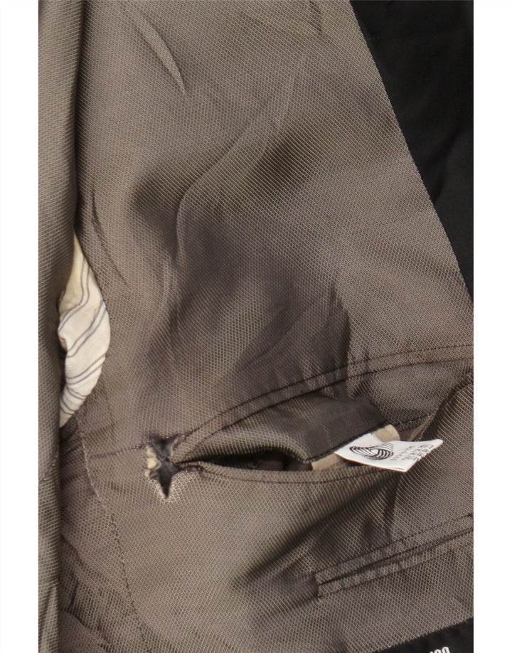 Hugo Boss Herre 1 Knap Blazer Jakke IT 52 XL Sort Uld