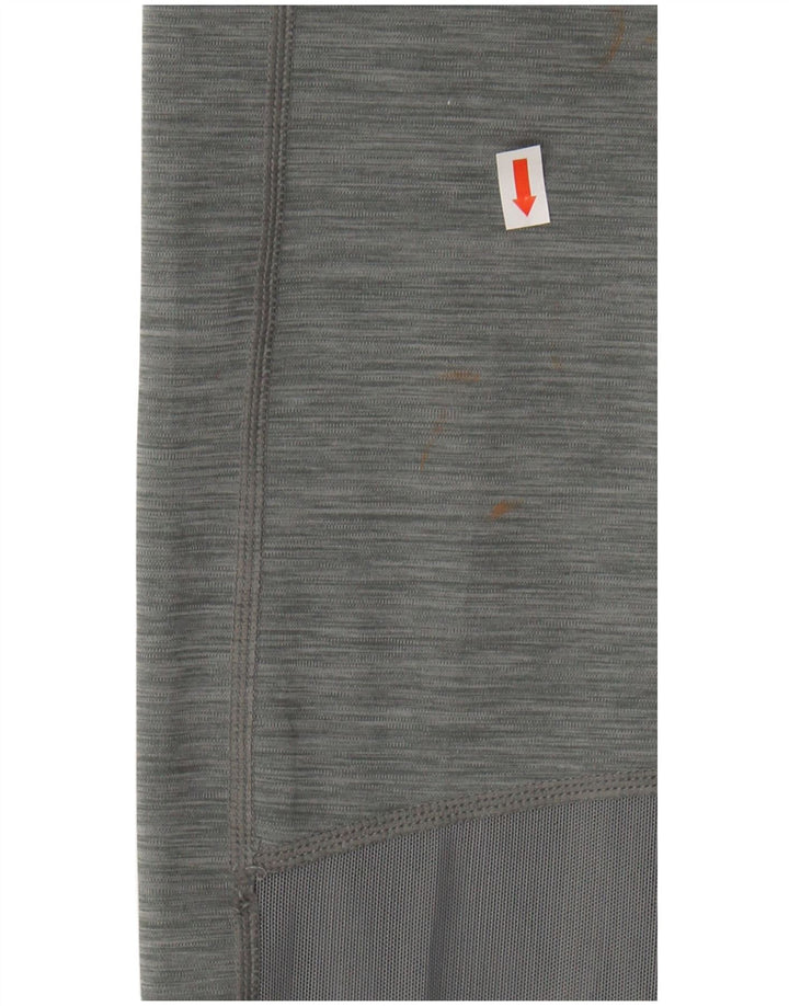 NIKE Womens Dri Fit Graphic Leggings UK 6 XS  Grey Polyester