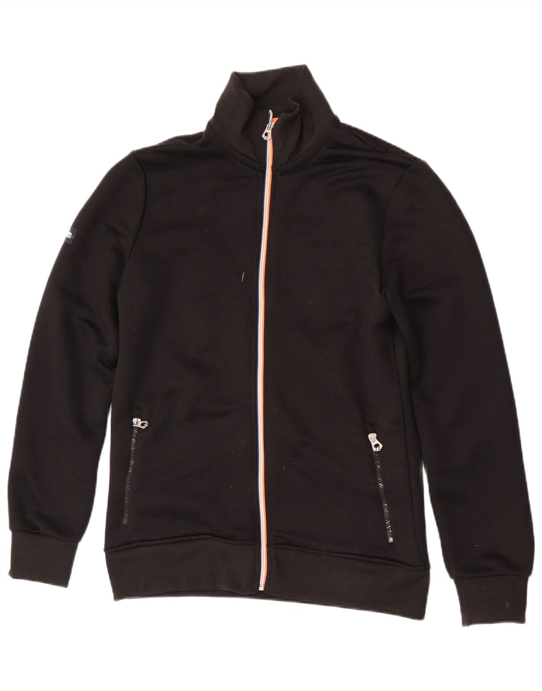 Superdry træningsdragt til mænd, topjakke mellem sort polyester