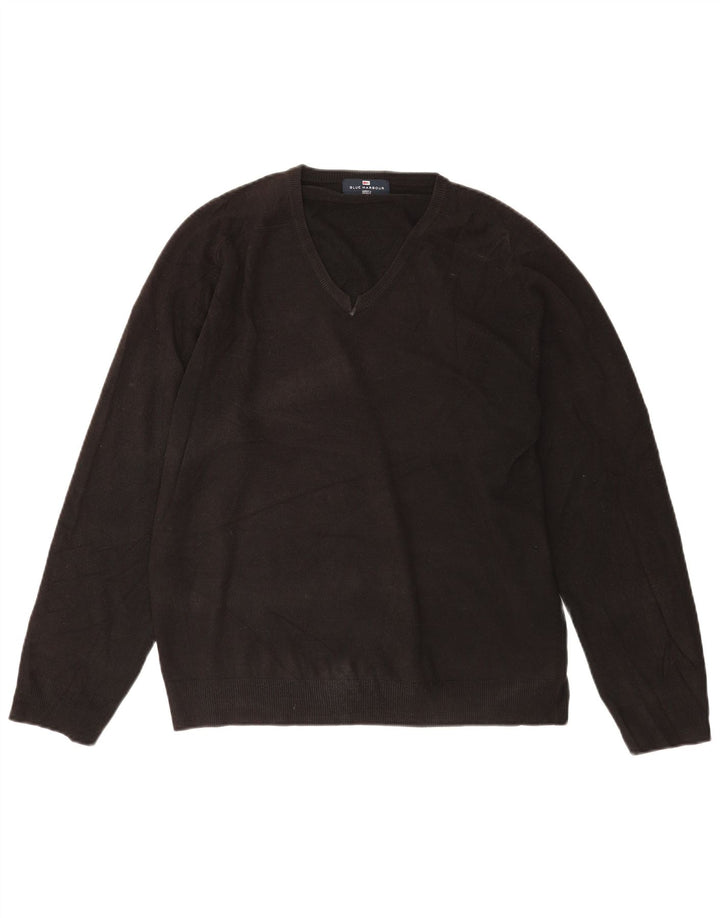 Marks & Spencer Herre V-hals sweater UK 41/43 Large Black
