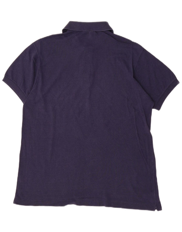 LACOSTE Poloskjorte til mænd str. 5 Large Marineblå bomuld