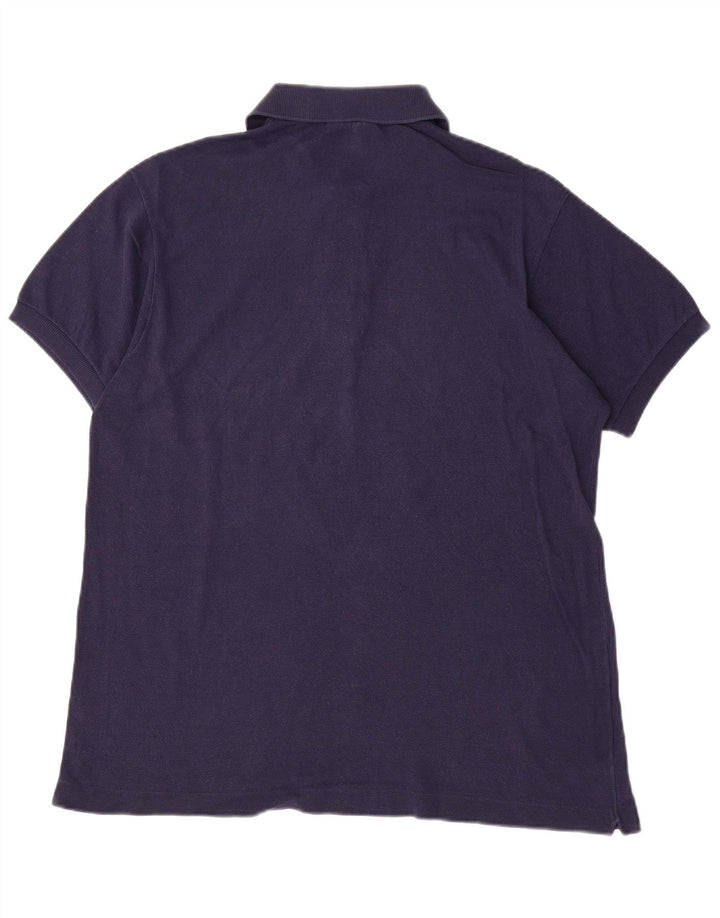 LACOSTE Poloskjorte til mænd str. 5 Large Marineblå bomuld