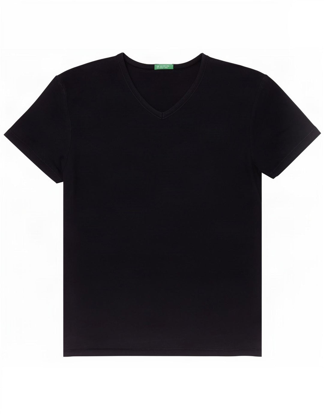 Benetton Dame T-Shirt Top UK 12 Medium Navy Blue