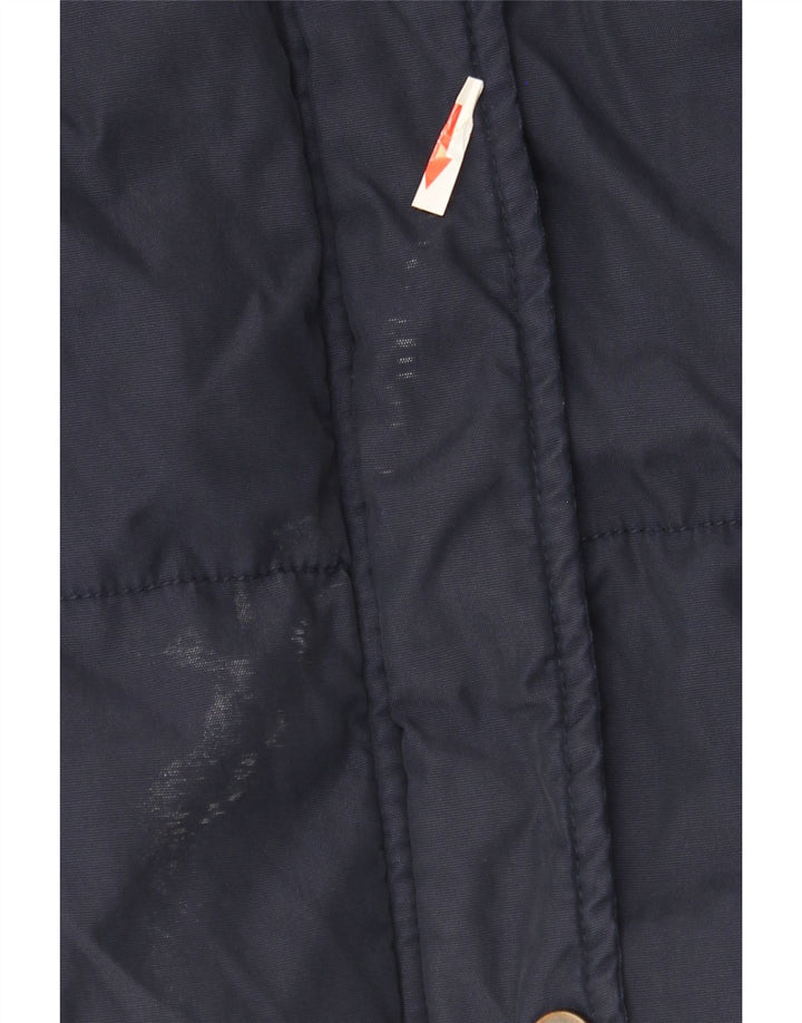Esprit Dame Hætte Polstret Frakke UK 18 XL Navy Blue Polyamide