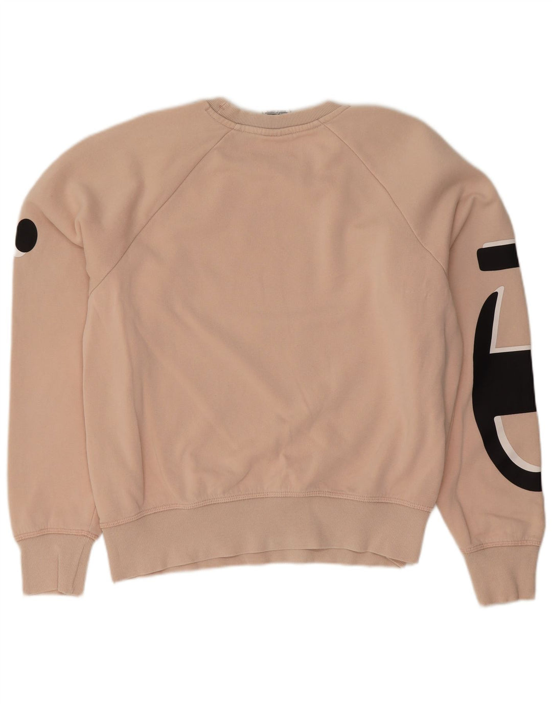 Champion Dame Grafisk Sweatshirt Jumper UK 14 Medium Pink Bomuld