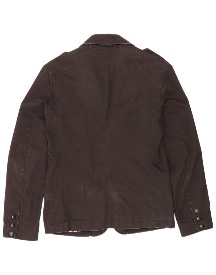 Diesel Herre Military Military Jacket UK 40 Large Black