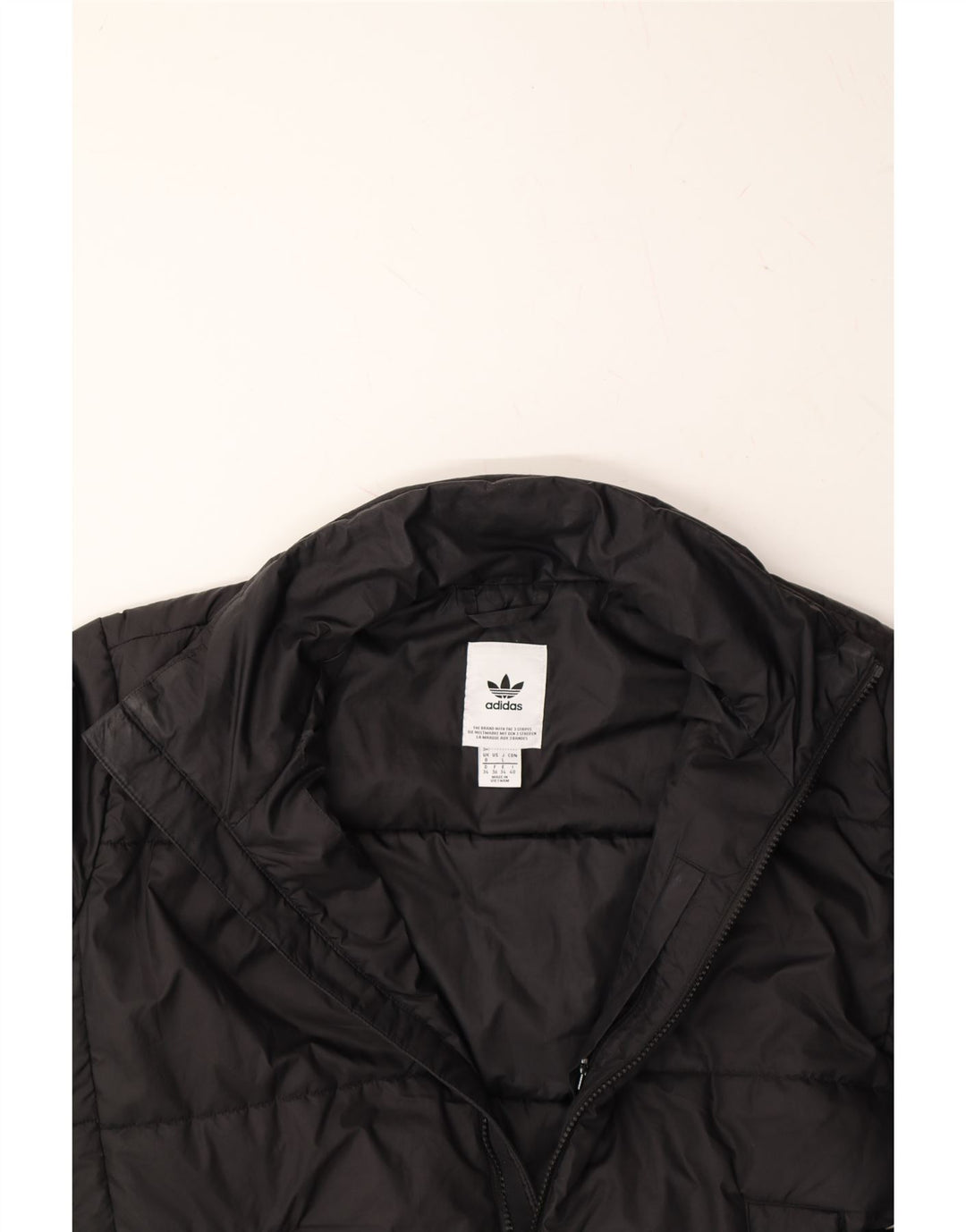 ADIDAS Womens Oversized Padded Jacket UK 8 Small  Black Polyester Vintage Adidas and Second-Hand Adidas from Messina Hembry 