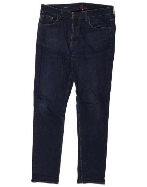 Crew Beklædning Herre Slim Jeans W34 L31 Marineblå Bomuld