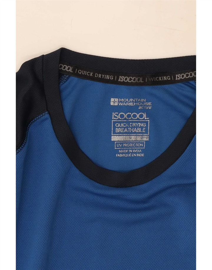 Mountain Warehouse Herre IsoCool Top Langærmet Medium Blue Colourblock