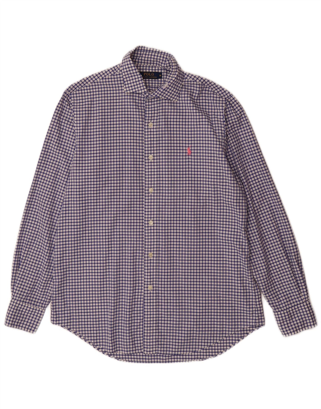 Polo Ralph Lauren Herreskjorte Medium Blue Gingham Cotton