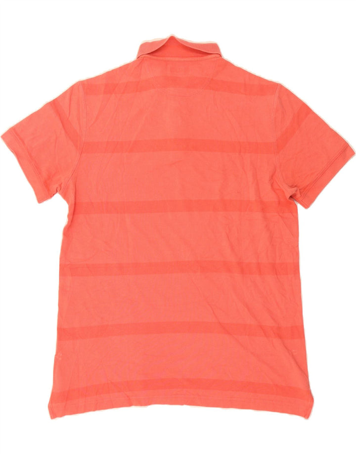 MASSIMO DUTTI Mens Polo Shirt XL Pink Striped Cotton Vintage Massimo Dutti and Second-Hand Massimo Dutti from Messina Hembry 