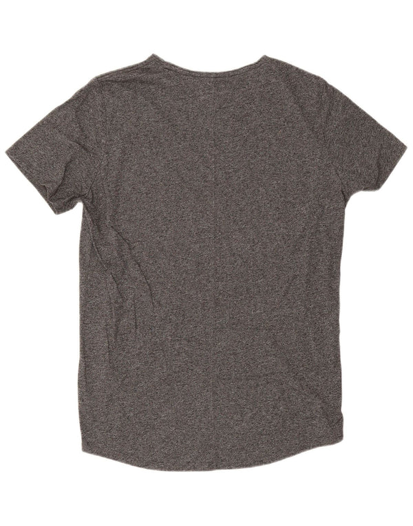 Tommy Hilfiger Herre T-Shirt Top XL Grå Flecked