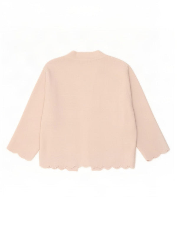 Marks & Spencer dame cardigan sweater med 3/4 ærmer UK 12 Medium Off White