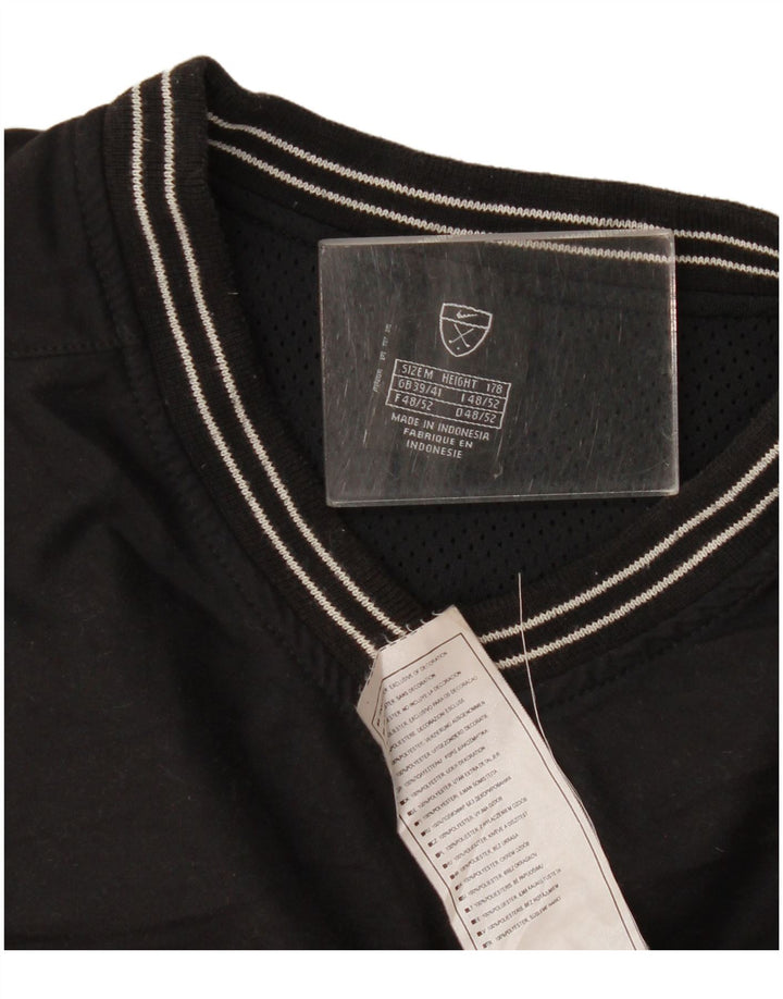 Nike Herre ærmeløs sweater træningsdragt Top UK 39/41 Medium Black Polyester