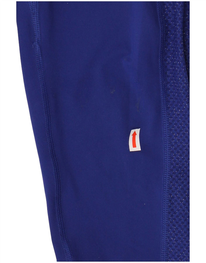 NIKE Grafiske Leggings til kvinder UK 12 Medium Blue Polyester