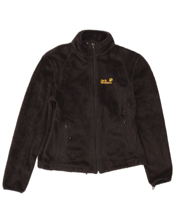 Jack Wolfskin Dame Fleecejakke UK 10 Small Black Polyester