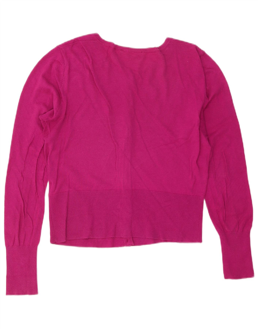 Oasis Dame Cardigan Sweater UK 12 Medium Pink Bomuld
