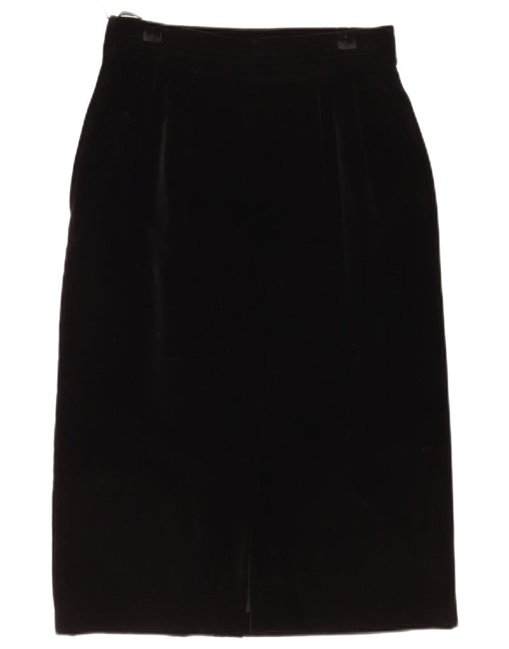 BOGNER Womens Velvet Midi Skirt W26 Small Black