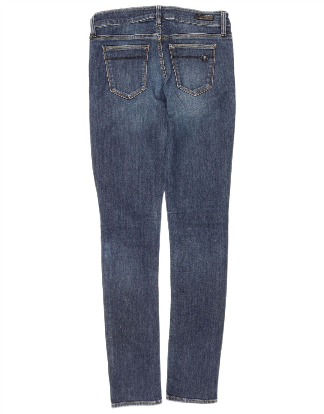 GUESS Dame Nicole Skinny Jeans W29 L30 Blå Bomuld