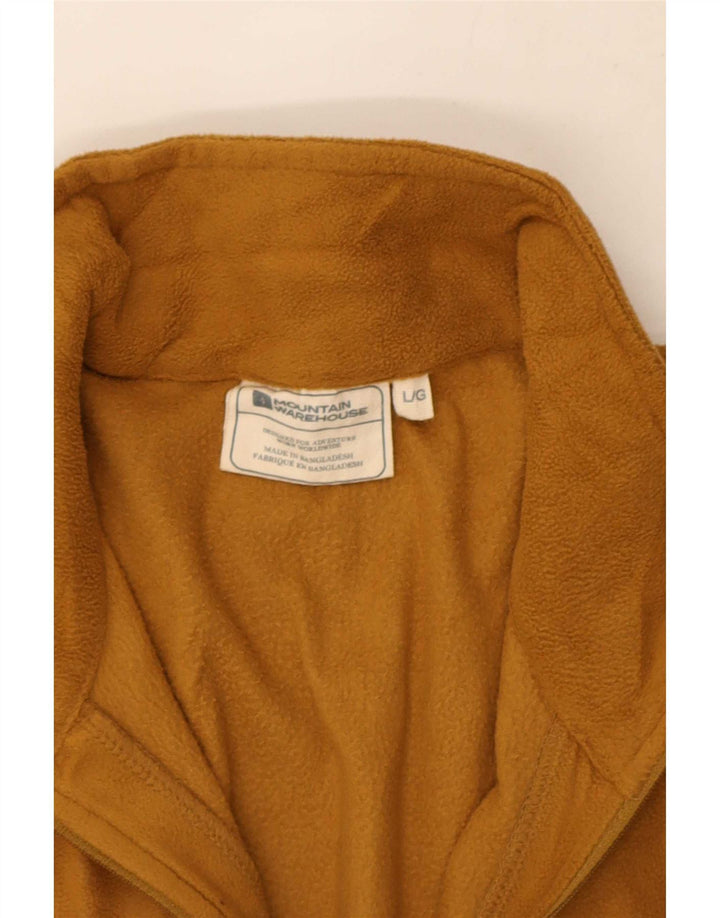Mountain Warehouse Herre Zip Neck Fleece Jumper Stor Brun Polyester