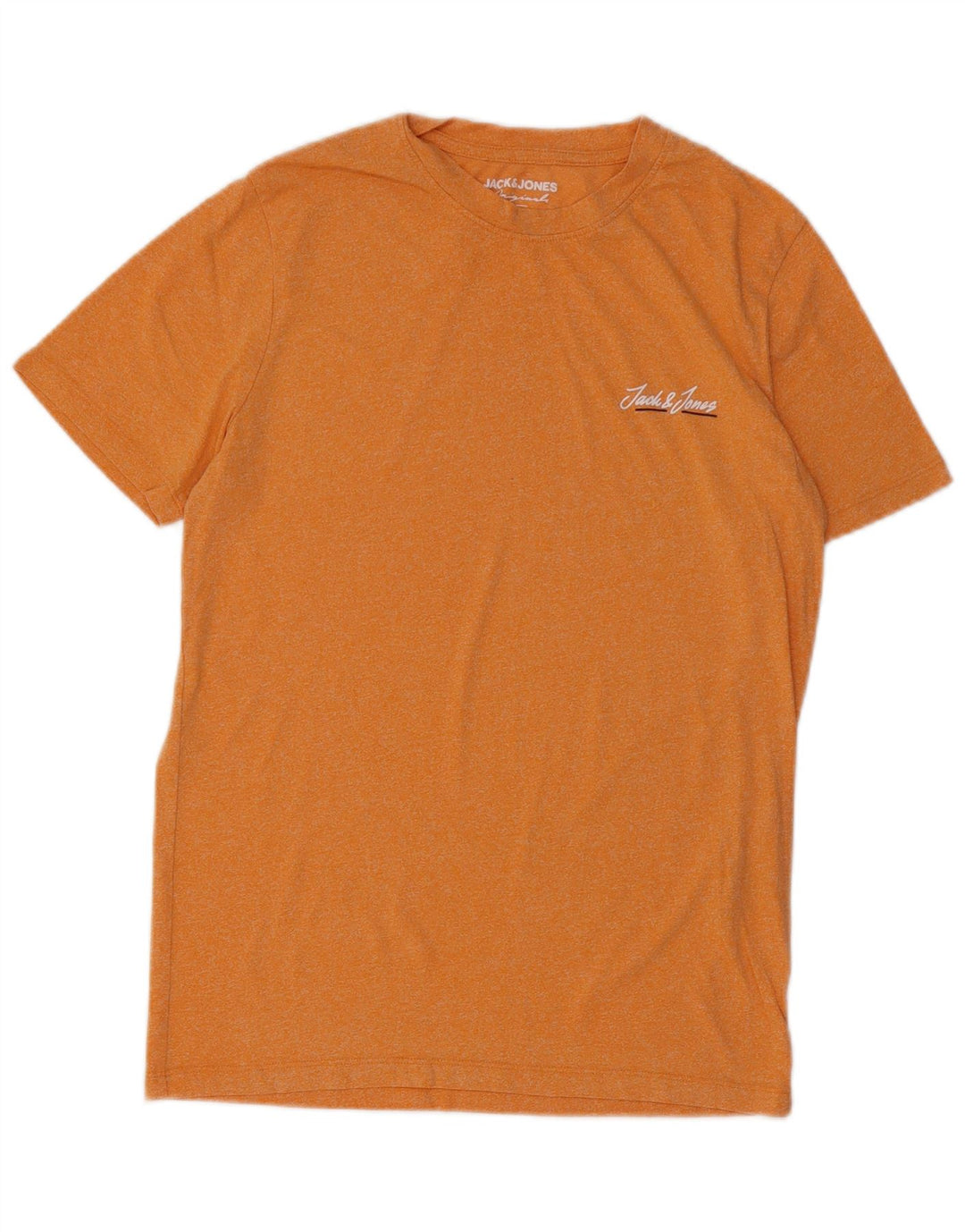 Jack & Jones Herre T-shirt Top Lille Orange Flecked Bomuld
