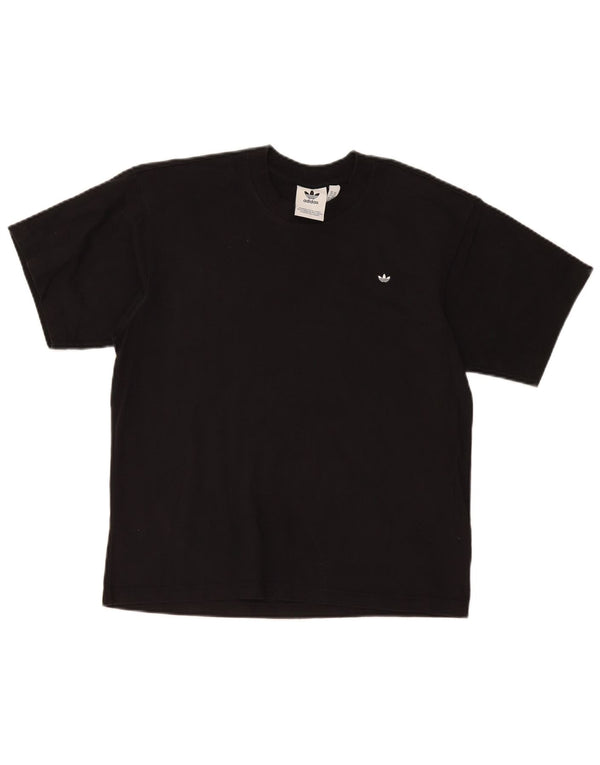 Adidas Herre T-Shirt Top XS Sort Bomuld