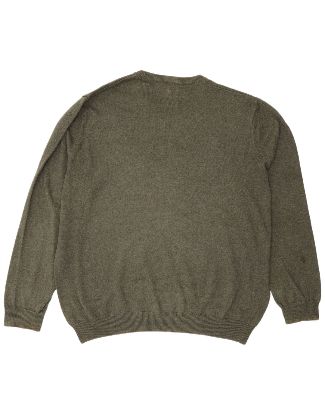 Marks & Spencer Herre sweater med rund hals 2XL grøn bomuld