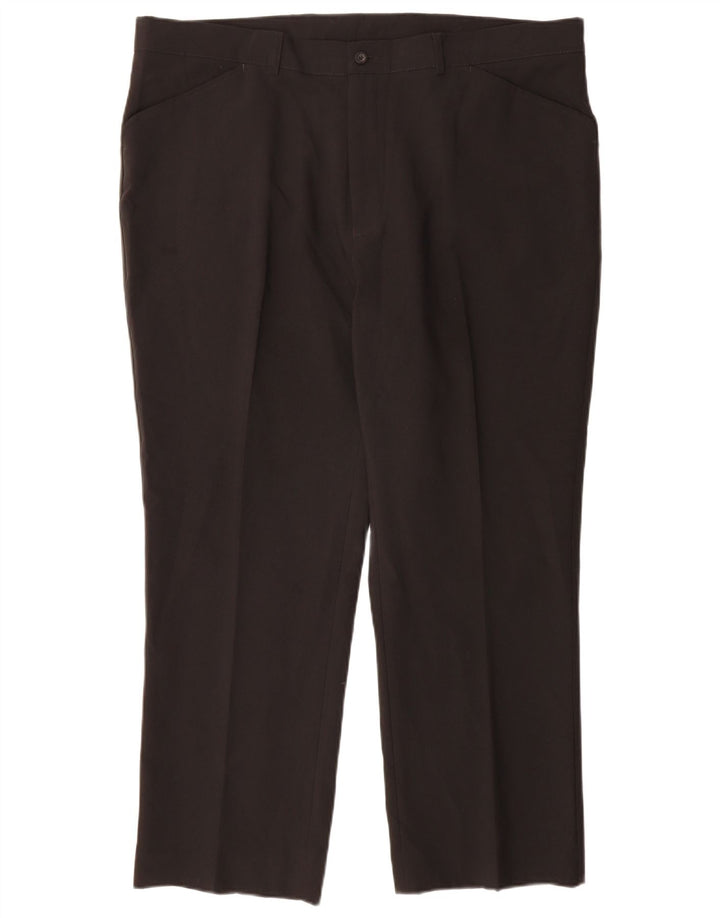 Farah Straight Casual Bukser til mænd W42 L29 Sort polyester