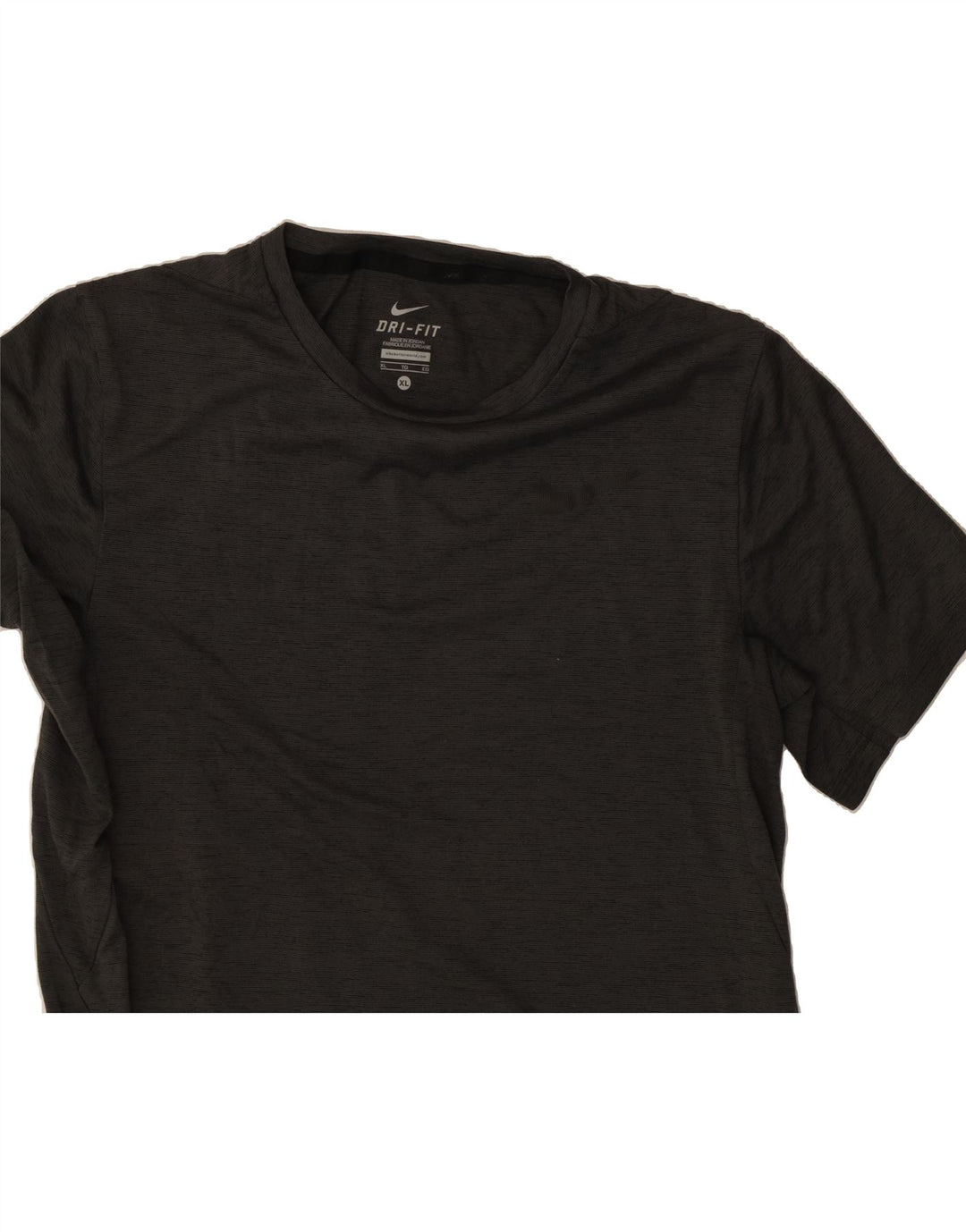 NIKE Boys Dri Fit T-Shirt Top 13-14 Years XL Grey Flecked Polyester Vintage Nike and Second-Hand Nike from Messina Hembry 