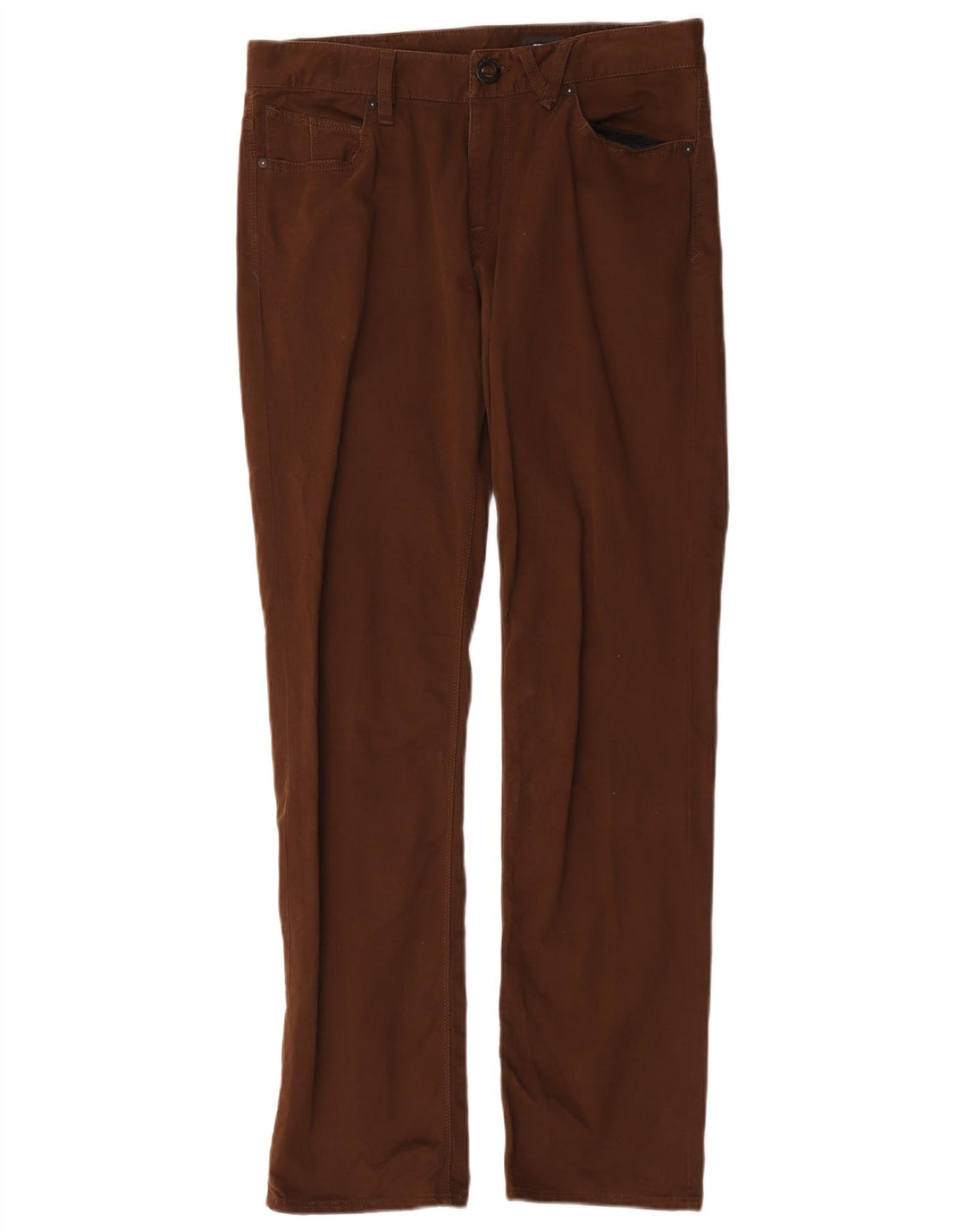 Volcom Herre Solver Straight Casual Bukser W30 L31 Brun Bomuld